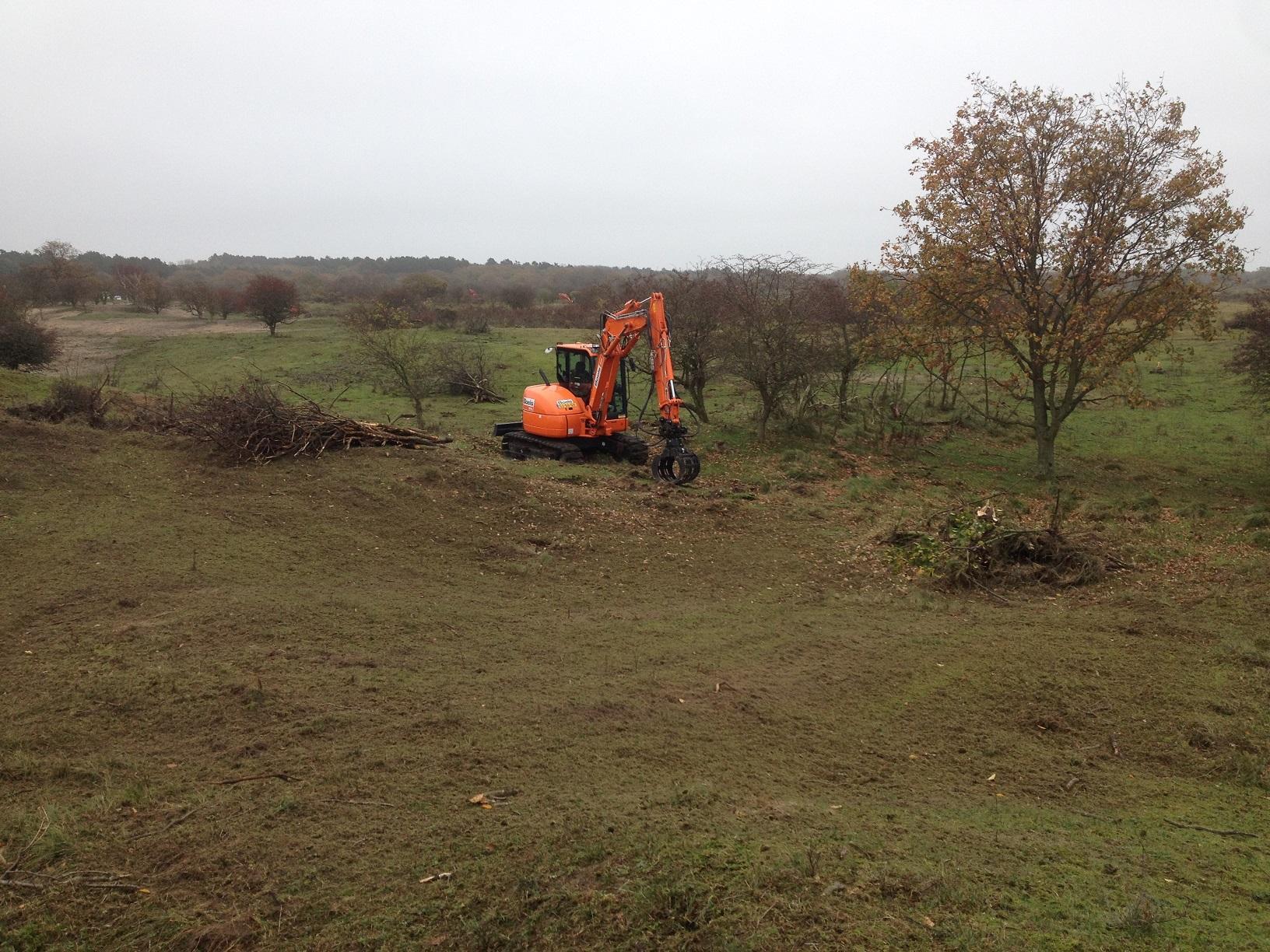 Werkzaamheden in de Zuidduinen