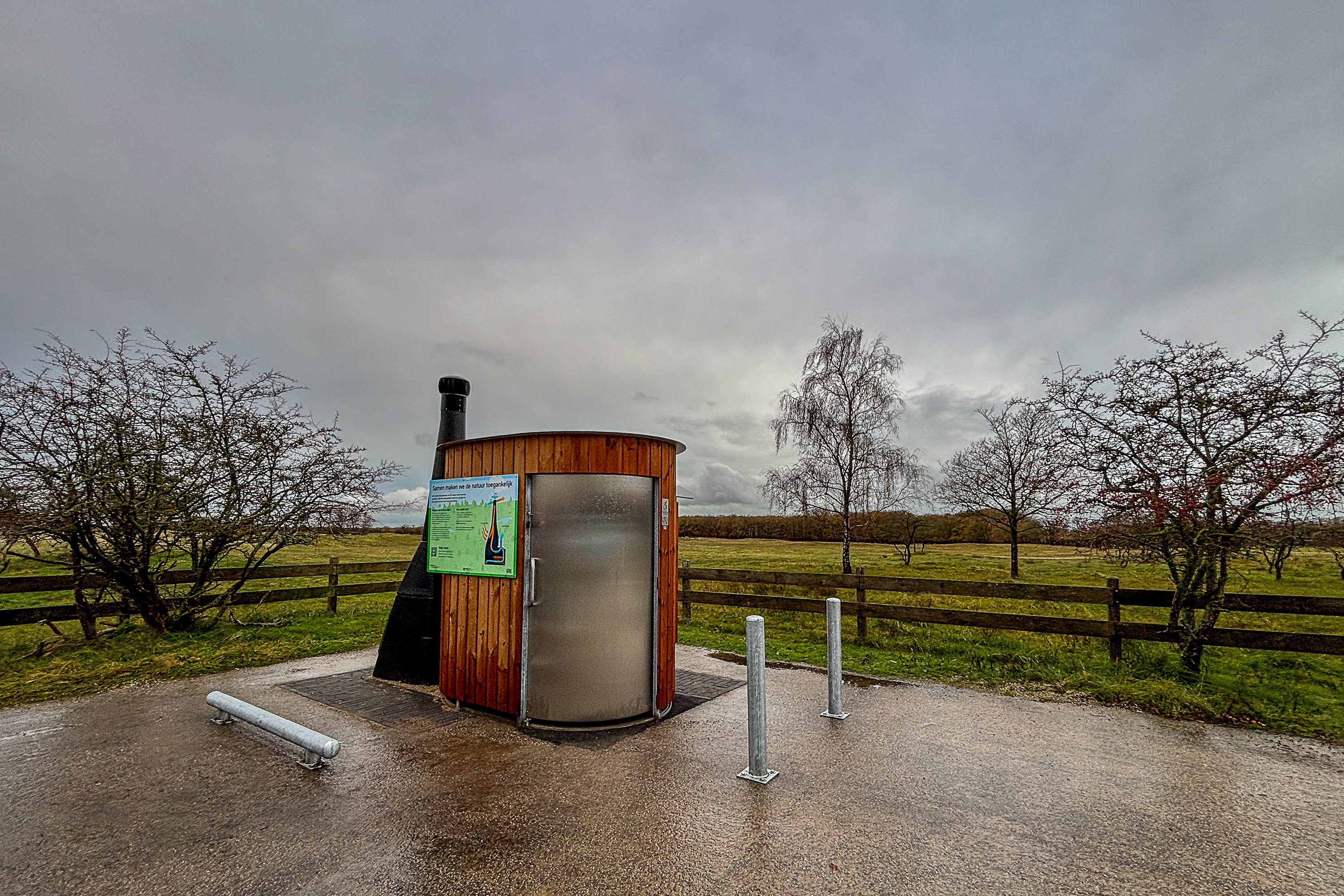 Landschap bij ingang de Zilk