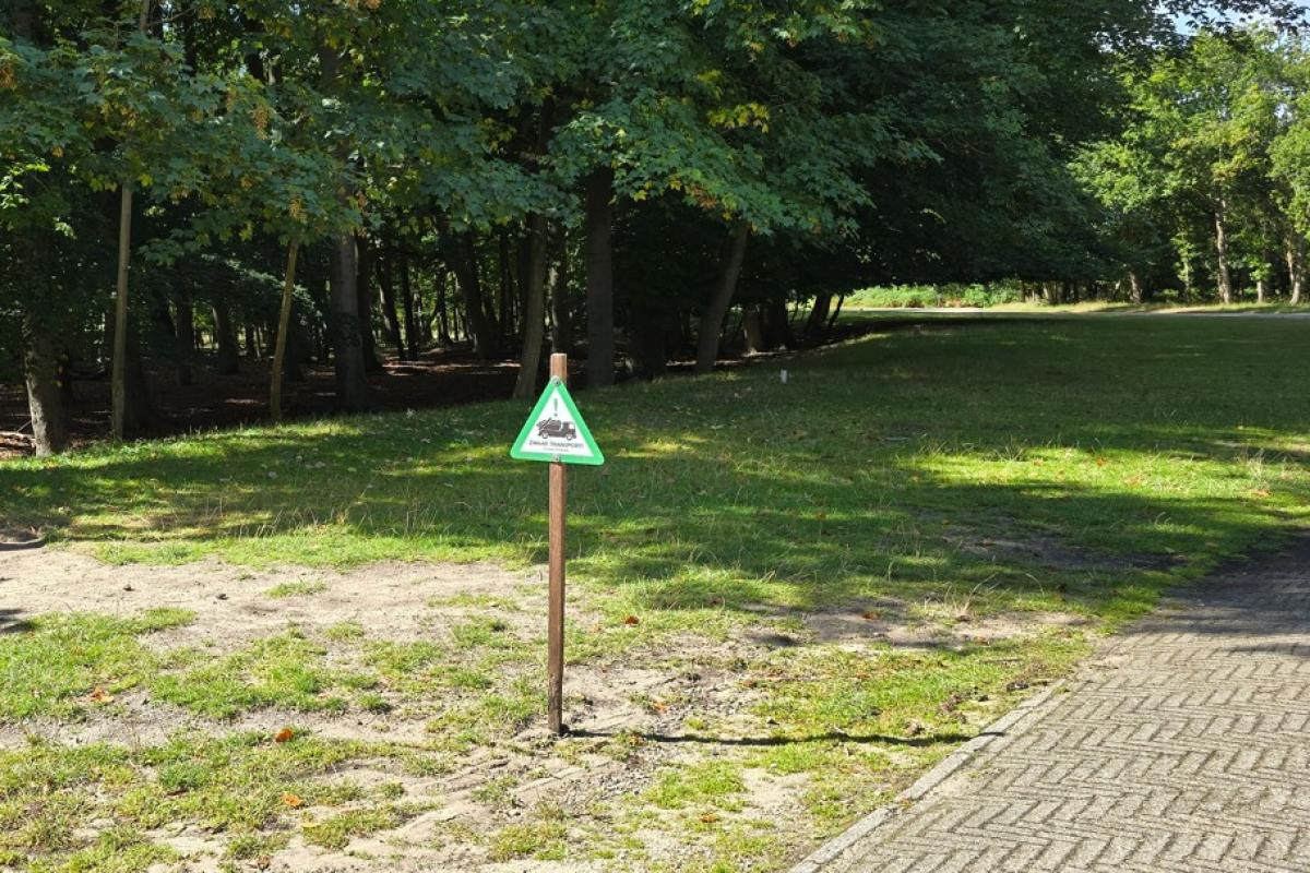 Waarschuwingsbordje zwaar verkeer